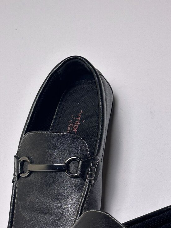 Dexter Men 9 Black Shoe Comforts Loafers Formal Metal Bit Leather Slip On Prep main image 7